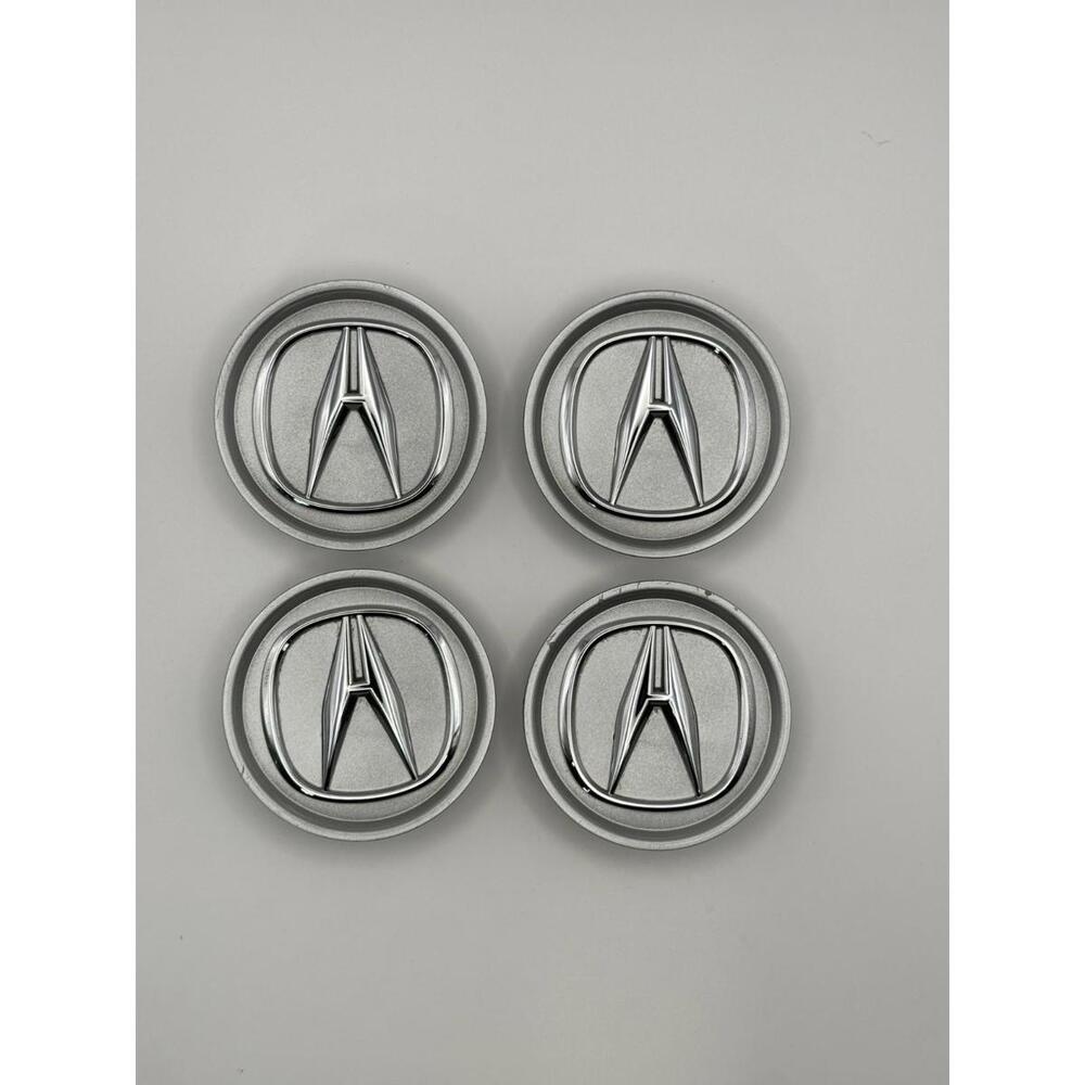 USED ACURA  OEM SILVER CHROME SET OF 4  WHEEL CENTER CAP 2¾" 44742 44742-SJA-300